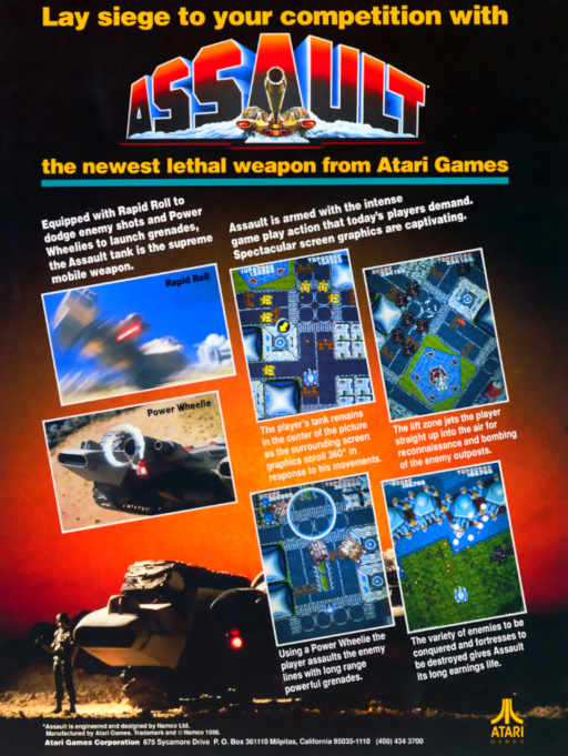 Assault (Rev B) Arcade Game Cover